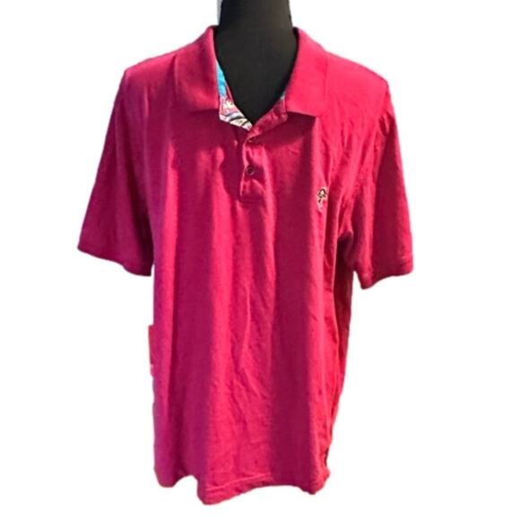 Robert Graham Other - Robert Graham Fuchsia Golf Polo Shirt Casual Short Sleeve Size L